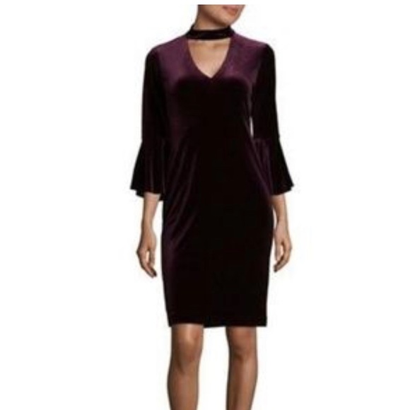 Deep emerald green velvet dress - Picture 5 of 6